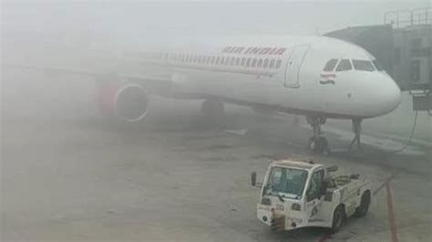 Delhi Weather 30 Flights Delayed Due To Dense Fog Trains Affected As