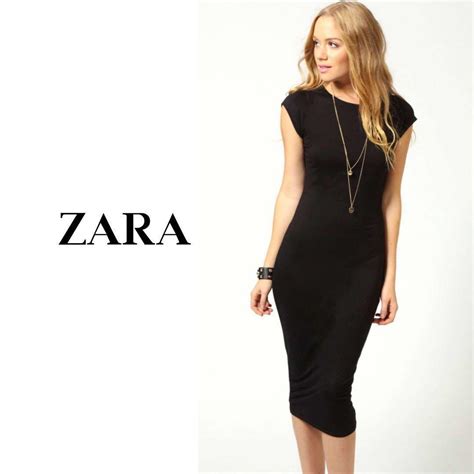 Zara Black Bodycon Dress Womens Fashion Dresses And Sets Dresses On Carousell