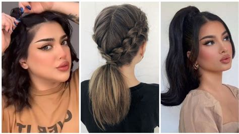 تسريحات شعر روووعة للعيد سهلة و أنيقة 🥰~👑 Hairstyle Tutorials 2 تسريحات Youtube