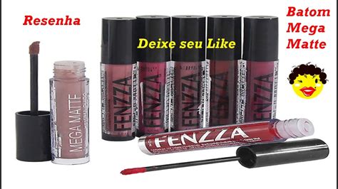 Resenha Batom Líquido Mega Matte FENZZA YouTube