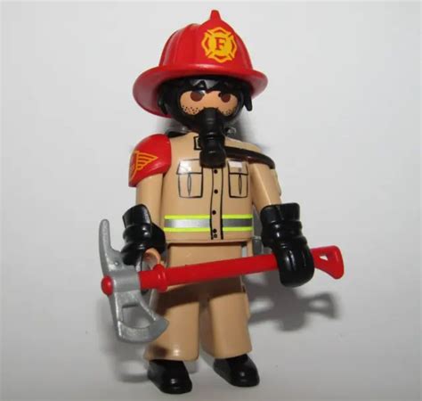 Playmobil Pompier Avec Hache Pompiers Eur Picclick Fr