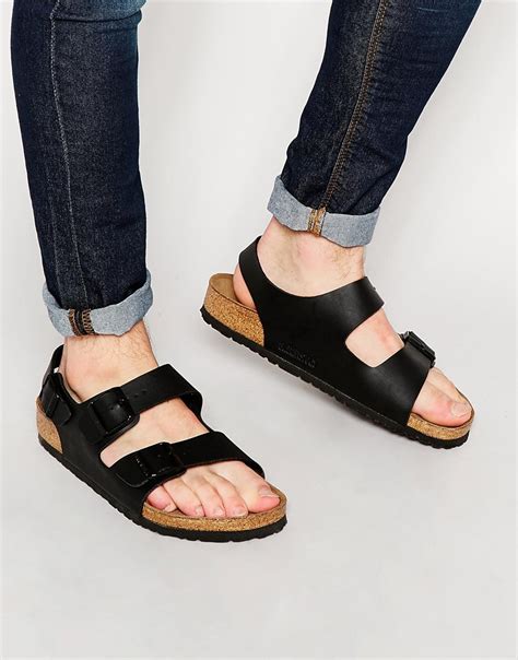 Lyst - Birkenstock Milano Sandals in Black