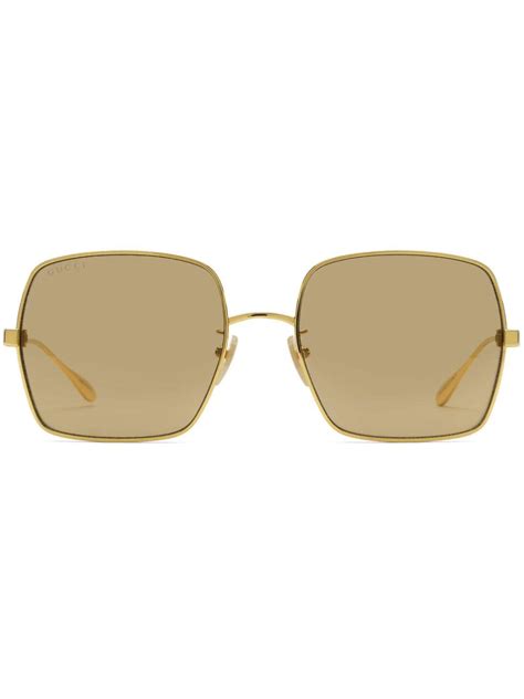 Gucci Eyewear Square Frame Sunglasses Farfetch