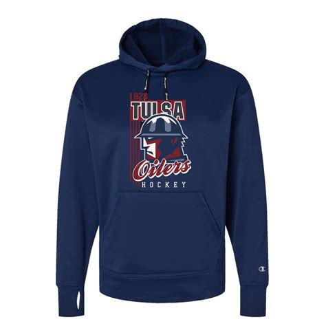 AA - 22/23 Tulsa Oilers 1928 Navy Hoodie | Tulsa Oilers Store