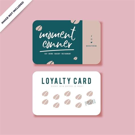 Premium Vector Loyalty Card Reward Card Minimal Design In