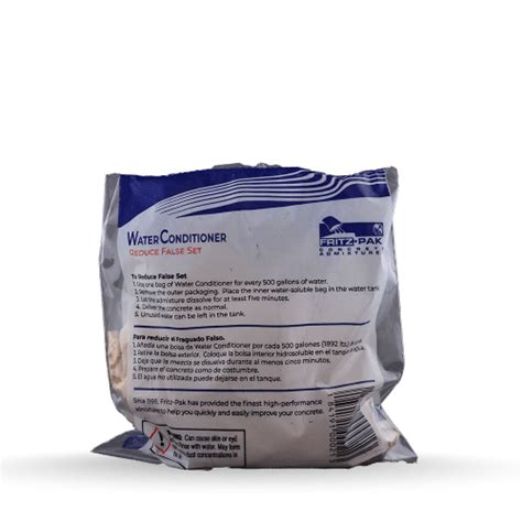 False Set Concrete Admixture Water Conditioner Fritz Pak