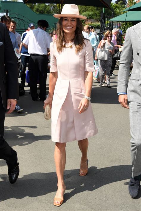 Pippa Middleton Wears All Pink Outfit To Wimbledon