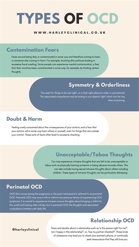 Types of obsessive compulsive disorder ocd – Artofit