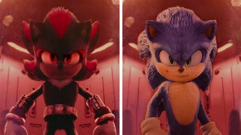 Sonic Movie Old Design Vs New Design Sonic Vs Shadow Youtube