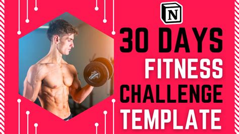 30 Day Fitness Challenge Notion Template