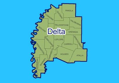 Mississippi Delta Map