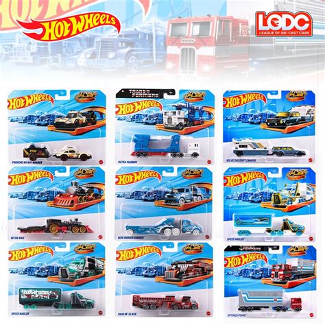 HOT WHEELS 風火輪 TRACK FLEET 運輸車 變形金剛 科博文 擎天柱 通天曉 Porsche 蝦皮購物