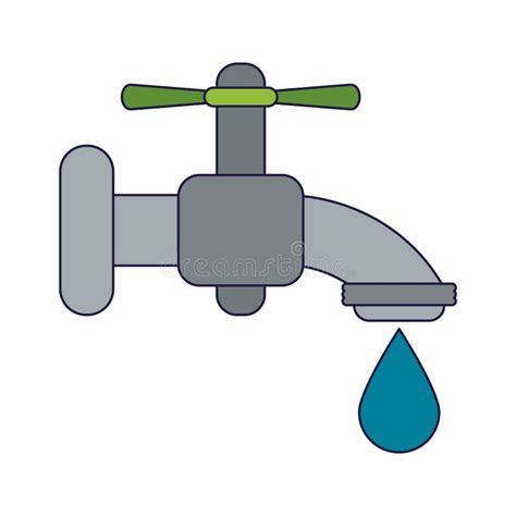 Icono Aislado De Grifo De Agua Ilustraci N Del Vector Ilustraci N De