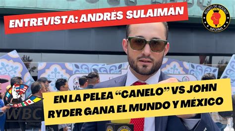 Andrés Sulaimán Promover los valores dentro de la sociedad y después