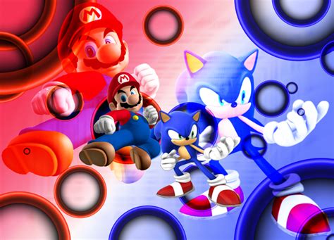 Mario and Sonic Wallpaper | Sonic, Mario and luigi, Nintendo super ...