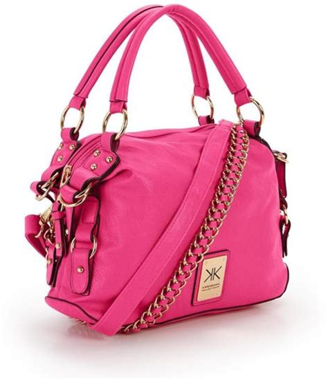 Lipsy Kardashian Kollection Slouch Shoulder Bag in Pink (hot_pink) | Lyst