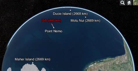 Maps Mania Point Nemo The Iss