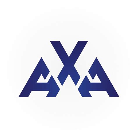 Modelo De Vetor De Design De Logotipo De Letras Iniciais Axa Vetor