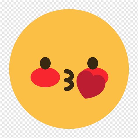 Emoji Emosi Wajah Perasaan Hati Ciuman Cinta Ikon Emoji Png