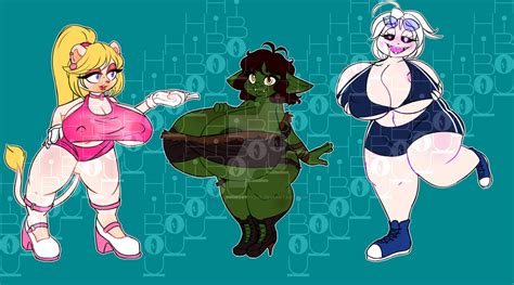 Auction Closed Thicc Girls Adoptables Sold By Hibousquelettique On