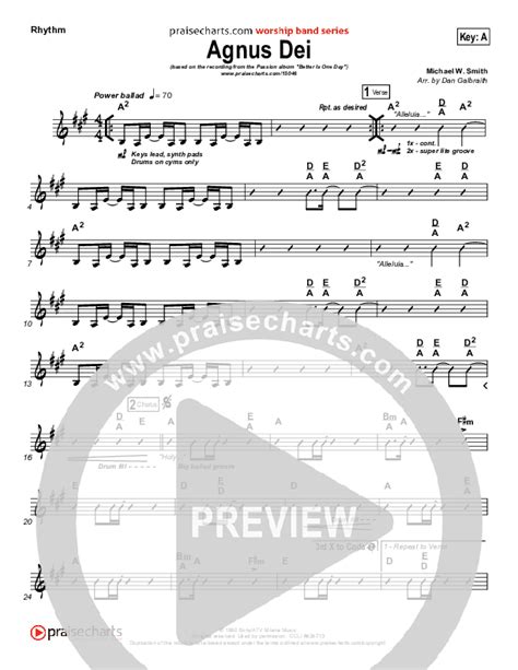 Agnus Dei Sheet Music Pdf Passion Praisecharts