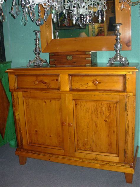 Mueble Bajo Antiguo Puertas Cajones Lustrado A Mu Eca Madera