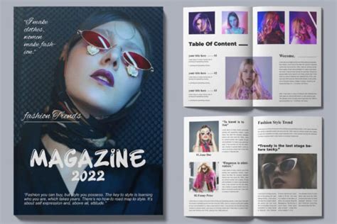 Fashion Magazine Layout Design Graphic By Mightydesign Creative Fabrica