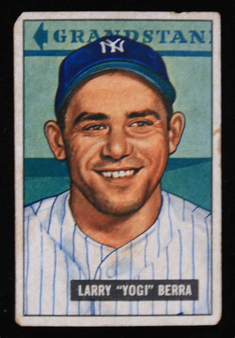 Lot Detail 1951 Yogi Berra New York Yankees Bowman Baseball Trading