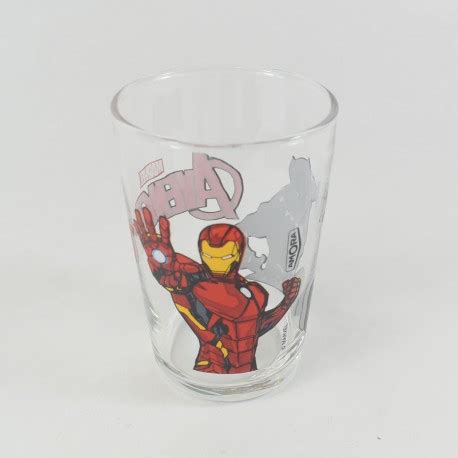 Verre Avengers DISNEY MARVEL Iron Man et Black Panthére Amora mouta