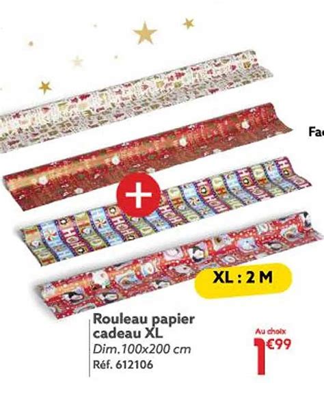 Promo Rouleau Papier Cadeau Xl Chez Gifi Icatalogue Fr