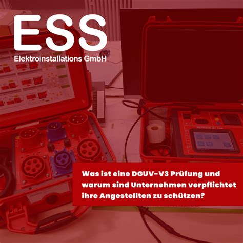 Was Ist Eine Dguv V Pr Fung Ess Elektroinstallation