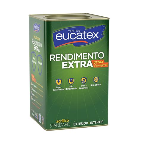 TINTA ACR REND EXTRA FOSCO 18L AMARELO CANARIO Comapa Construção e