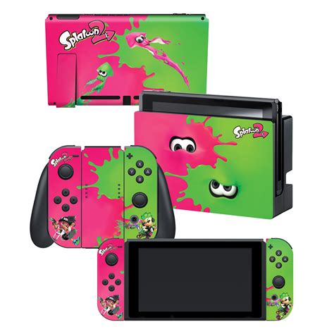 Nintendo Switch Splatoon Pink And Green Bundle Splatoon 2 32gb