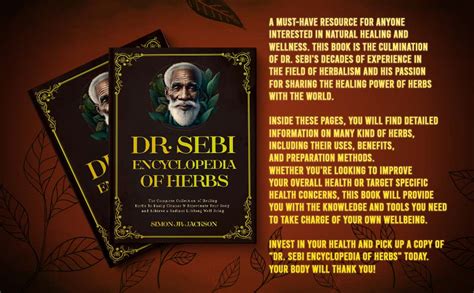 Dr Sebi Encyclopedia Of Herbs The Complete Collection Of Healing