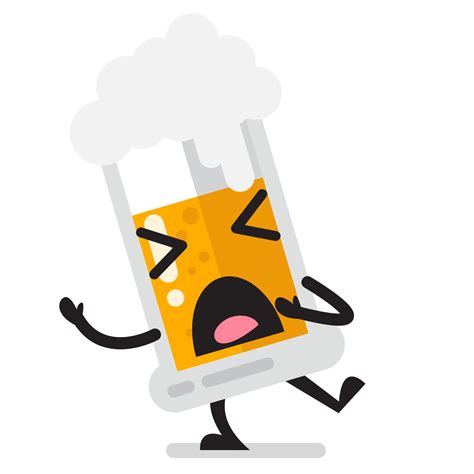 Schmerzen Glas von Bier Charakter 23369211 PNG