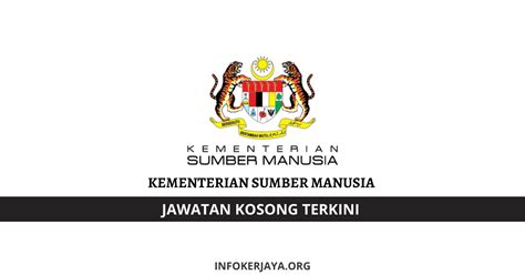 Jawatan Kosong Kementerian Sumber Manusia Jawatan Kosong Terkini