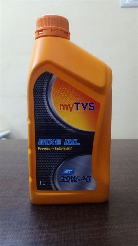 20w40 My Tvs Bike Premium Lubricant Oil Bottle Of 1l At ₹ 250 Bottle In Melur