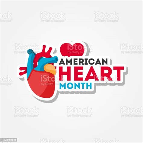 American Heart Month Vector Design For Banner Or Background Stock Illustration Download Image