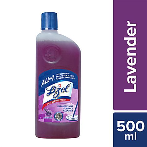 Buy Lizol Disinfectant Surface Cleaner Lavender 500 Ml Online At Best