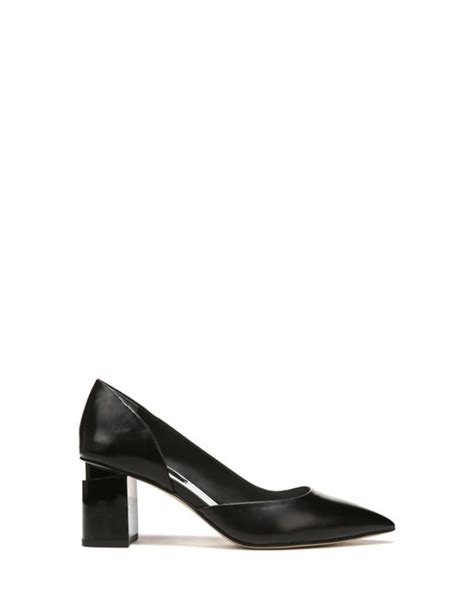 Franco Sarto Lucy Half Dorsay Pointed Toe Pump In Black Lyst