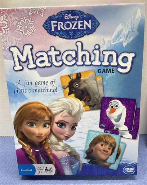 Disney Frozen Matching Memory Game Olaf Ana Sven Elsa Picclick Uk