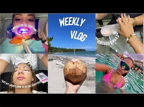 WEEKLY VLOG 1 MONTH WITH ME IN DR FIRST TIME GETTING BRACES