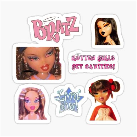 Bratz Design Sticker For Sale By Drovenove Redbubble