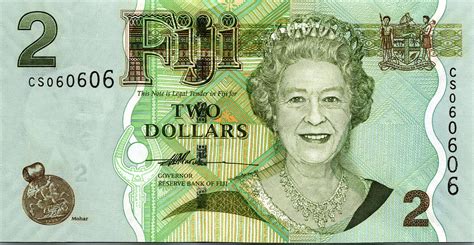 Fiji Dollars Repeater Serial Unc P A Queen