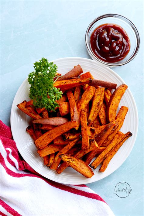 Simple Air Fryer Sweet Potato Fries Recipe A Pinch Of Healthy