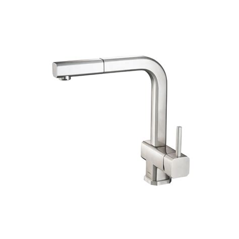 K.1300PS | Cito - Dual Spray Polished Steel Kitchen Faucet With Pull ...