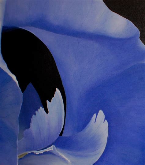 Iris Painting Blue Flower Painting Blue Wall Art Floral - Etsy