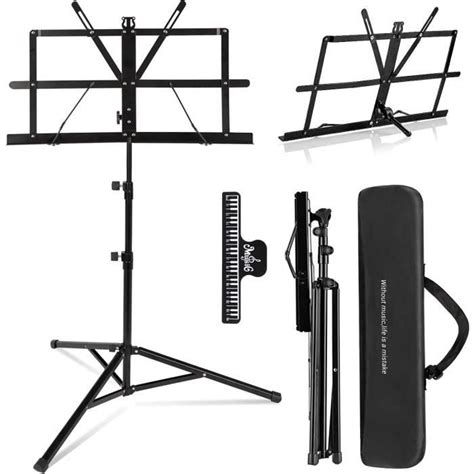 Pupitre De Musique Pliable Portable Ajustable Support Pour Partition De