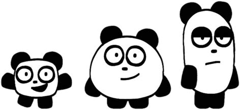 HAVE TO 3 PANDAS FROM PNG by EVELYNVISTAYT on DeviantArt