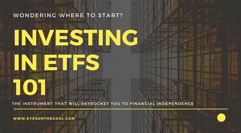 Investing in ETFs 101 for beginners | Eyes on the Goal